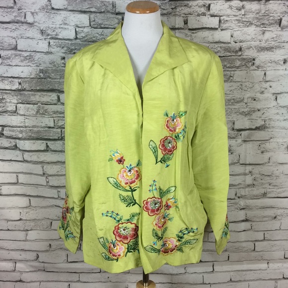 Coldwater Creek Jackets & Blazers - Coldwater Creek linen & silk jacket